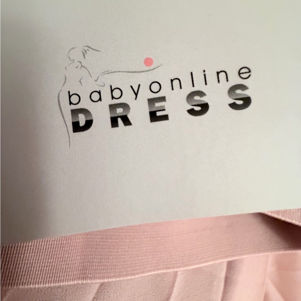Baby Pink Pleated A-Line Skirt with Elastic Waistband - Picture 8 of 10